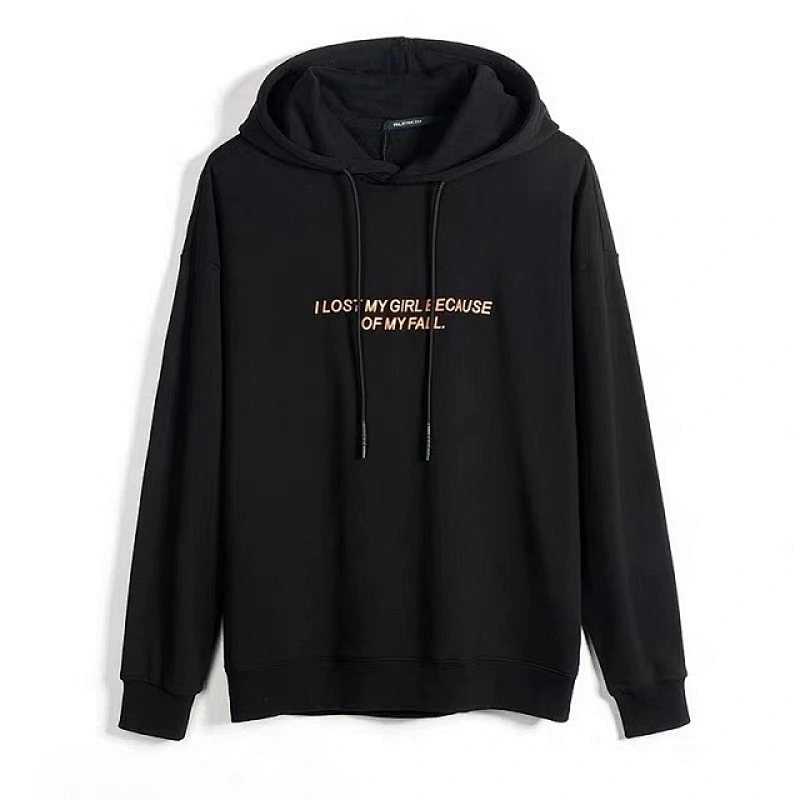 Blank Black Customized Logo Activewear and Outwear Wholesale Sweatshirt Hoodie Men