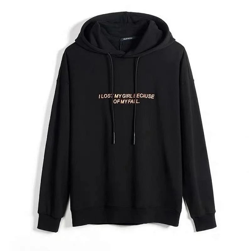 Blank Black Customized Logo Activewear and Outwear Wholesale Sweatshirt Hoodie Men