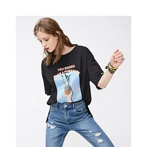 New Versatile Loose Soft Colors T-shirt for women