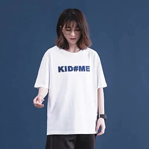 Europe Style Vogue Letter Printed Loose Sleeve Summer Women T-shirts