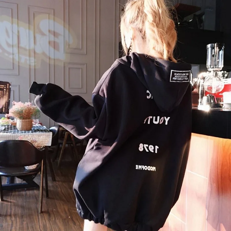High Quality Warm Women's Long Sleeve Fleece Hoodie With Pockets