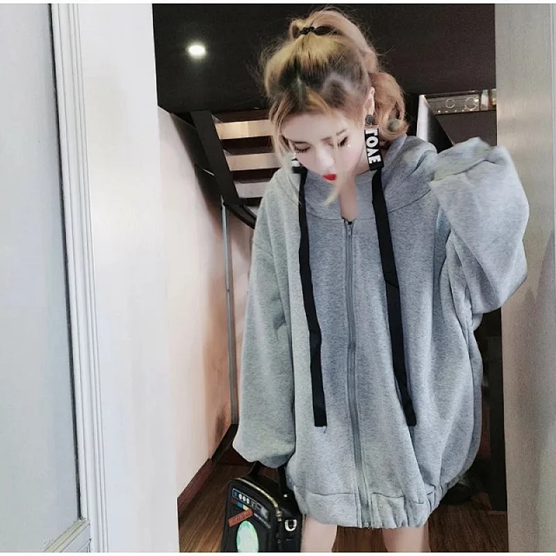 High Quality Warm Women's Long Sleeve Fleece Hoodie With Pockets