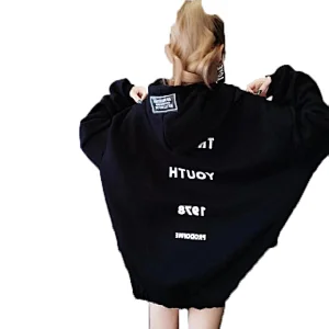 High Quality Warm Women's Long Sleeve Fleece Hoodie With Pockets