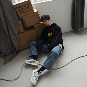 Blank Black Customized Logo Activewear Wholesale Sweatshirt Hoodie Men