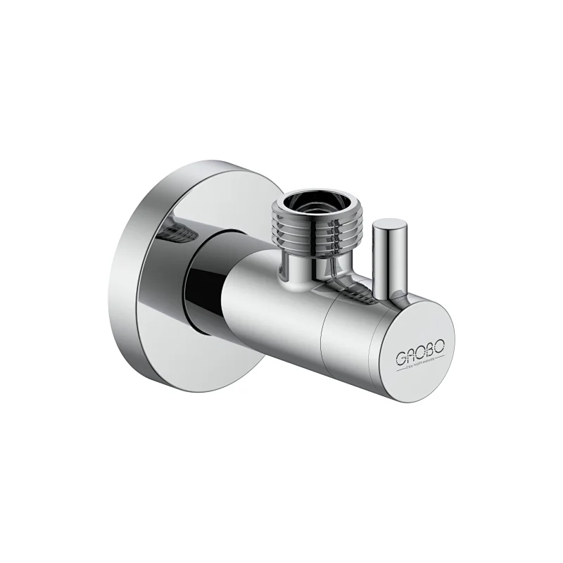 Ceramic cartridge angle valve with filter