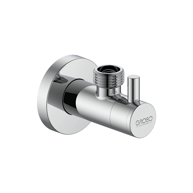 Ceramic cartridge angle valve with filter