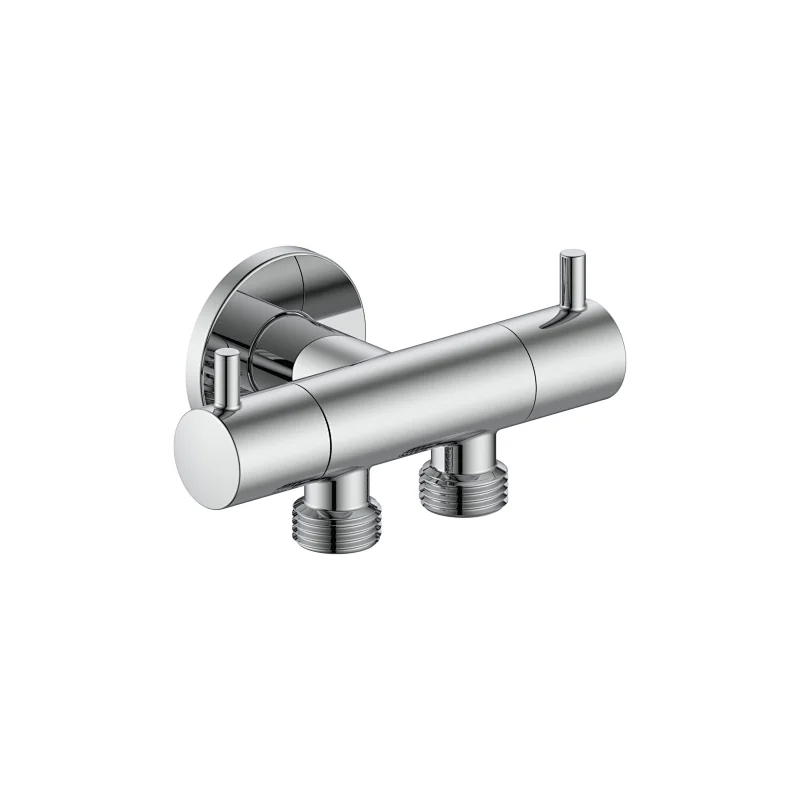 Ceramic cartridge angle valve