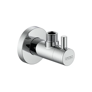 Ceramic cartridge angle valve with filter