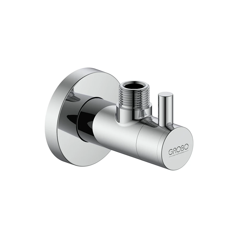 Ceramic cartridge angle valve with filter