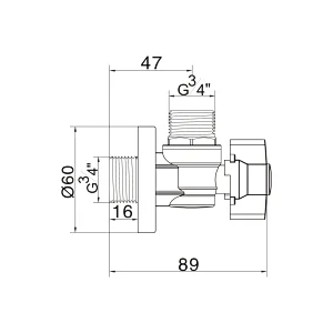 Ball angle valve