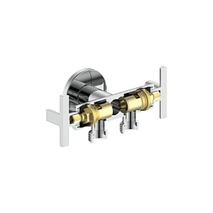 Ceramic cartridge angle valve