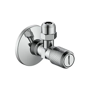 Ceramic cartridge angle valve with filter