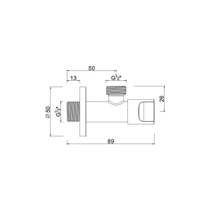 Concealed check valve