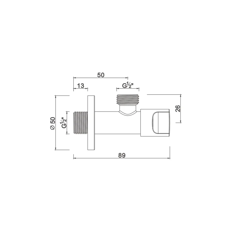 Concealed check valve