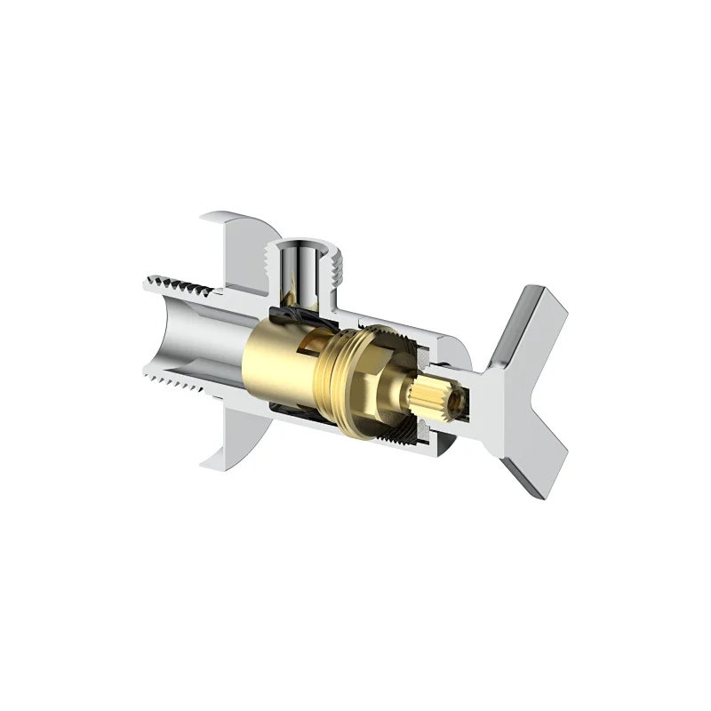Ceramic cartridge anglevalve