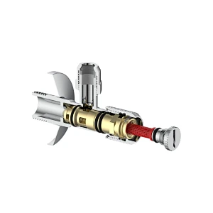Ceramic cartridge angle valve with filter