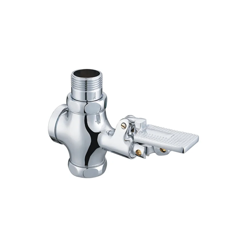 Push button flush valve