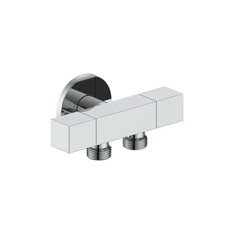 Ceramic cartridge angle valve