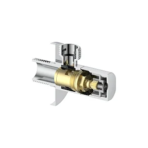 Ceramic cartridge anglevalve