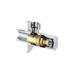Ceramic cartridge anglevalve