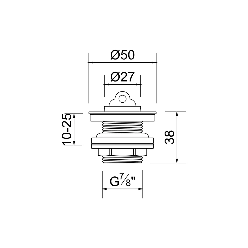 Plug wash basin waste