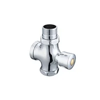 Push button flush valve