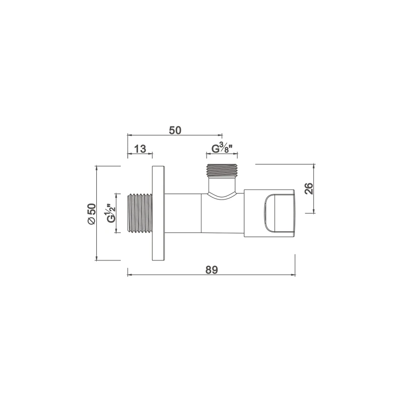 Concealed check valve