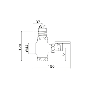 Push button flush valve