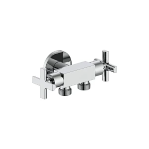 Ceramic cartridge angle valve