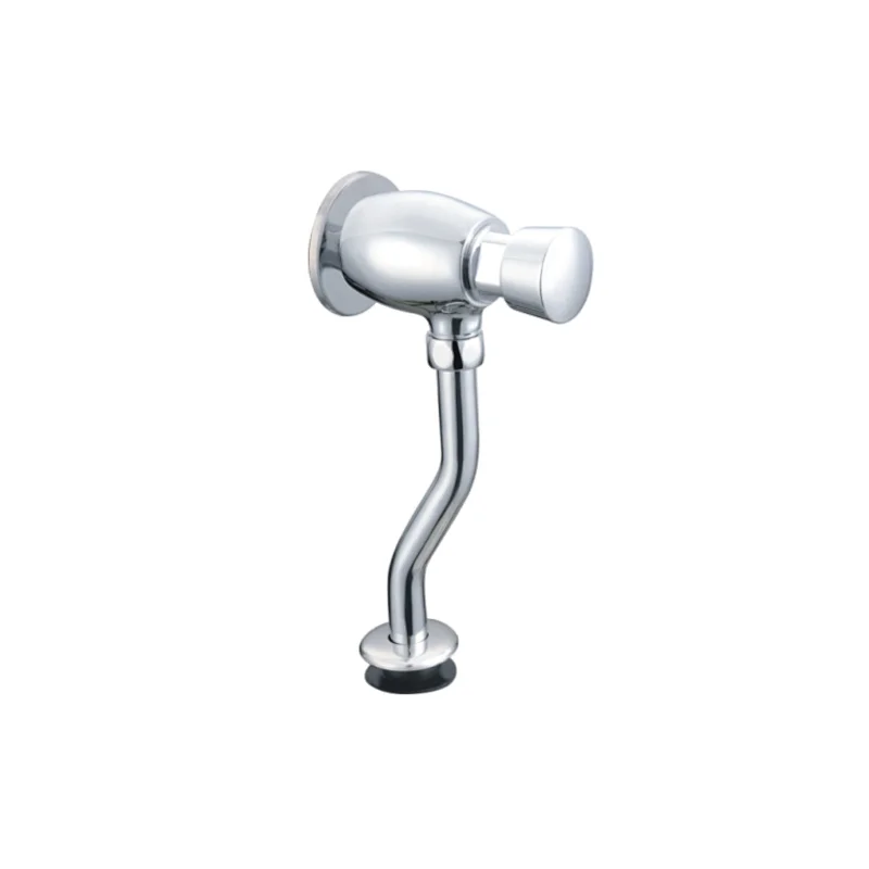 Push button flush valve