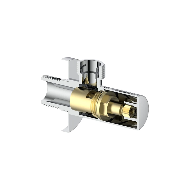 Ceramic cartridge anglevalve