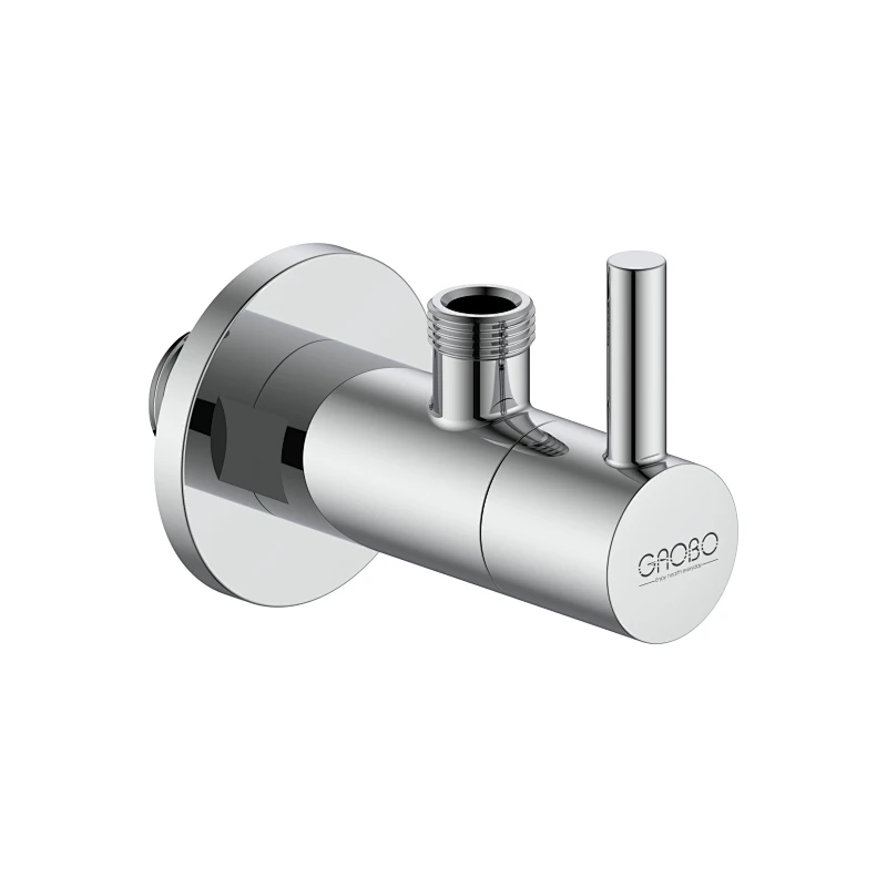 Ceramic cartridge angle valve with filter