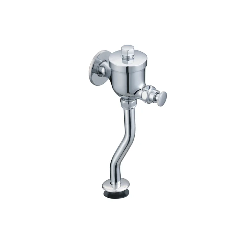 Push button flush valve