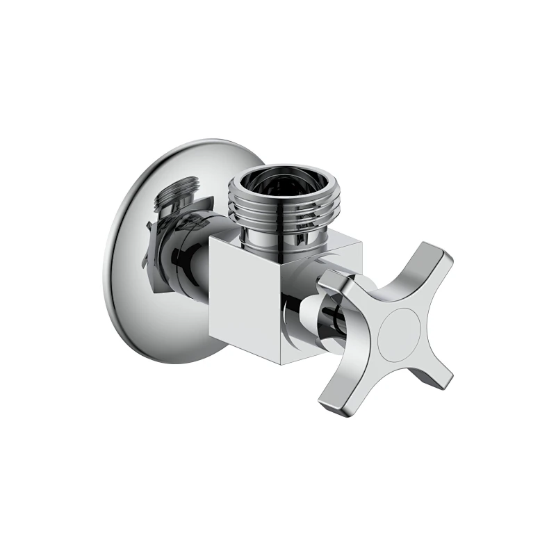 Ceramic cartridge anglevalve