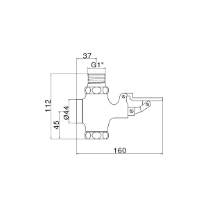 Push button flush valve