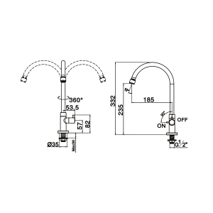 Ceramic cartridge tap