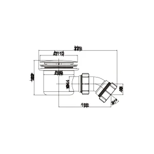 90mm shower tray waste