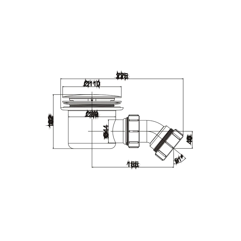 90mm shower tray waste
