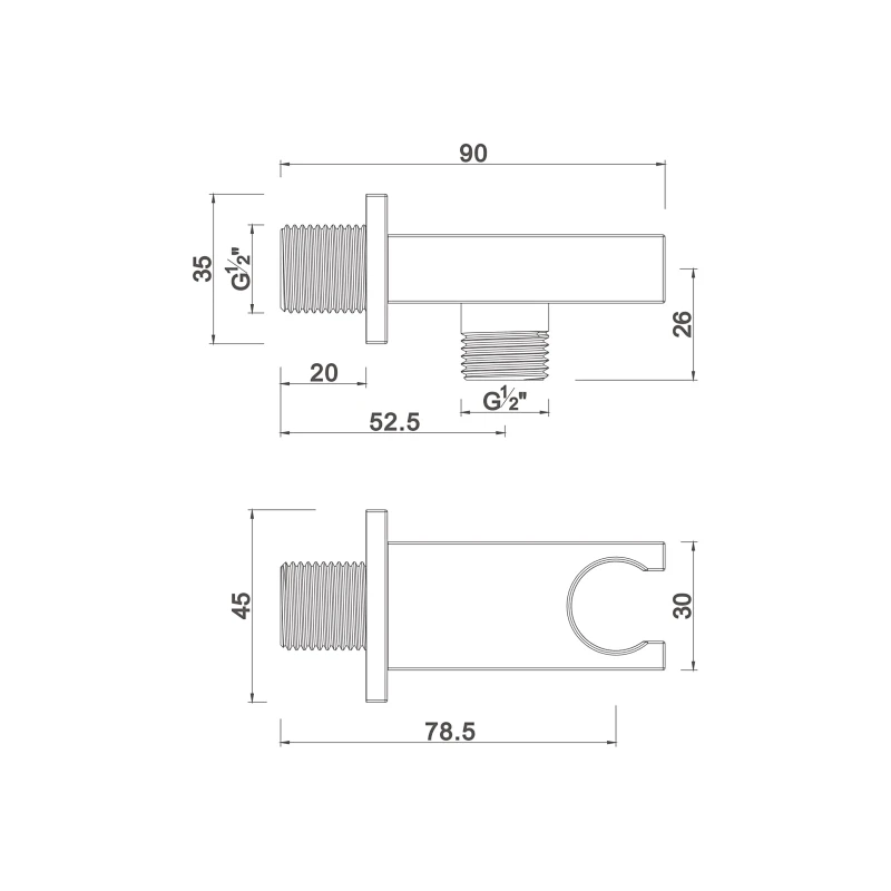 Shower holder with water outlet