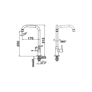Ceramic cartridge tap