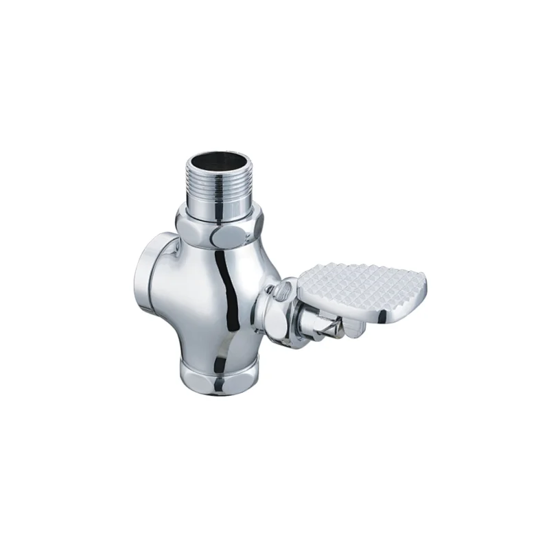 Push button flush valve