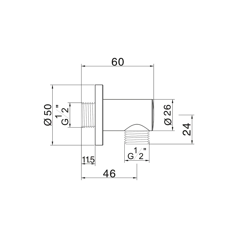 Shower holder with water outlet