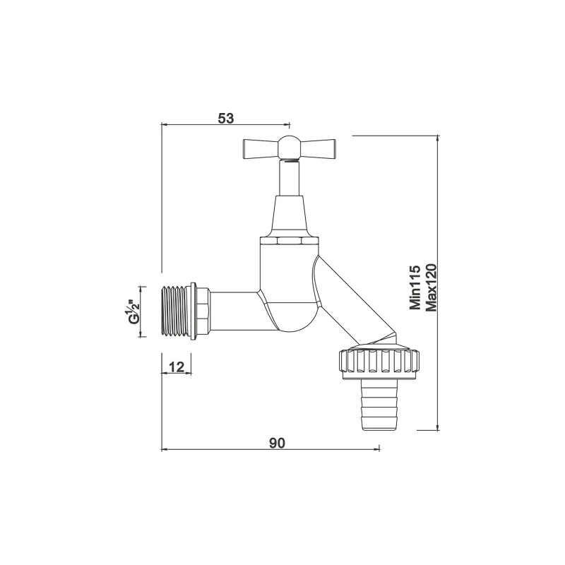 Compression tap