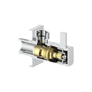 Ceramic cartridge anglevalve