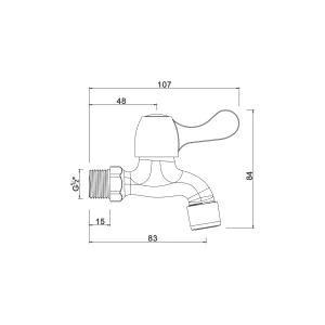 Ceramic cartridge tap