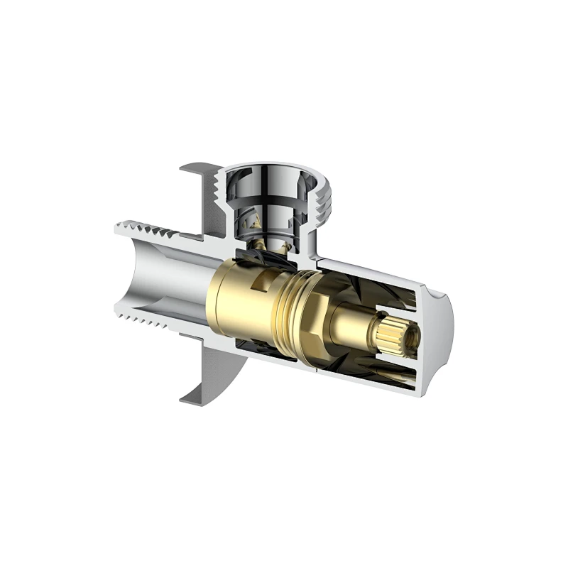Ceramic cartridge anglevalve