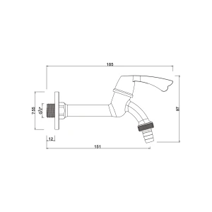 Ceramic cartridge tap