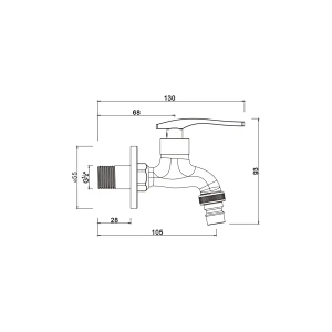 Ceramic cartridge tap