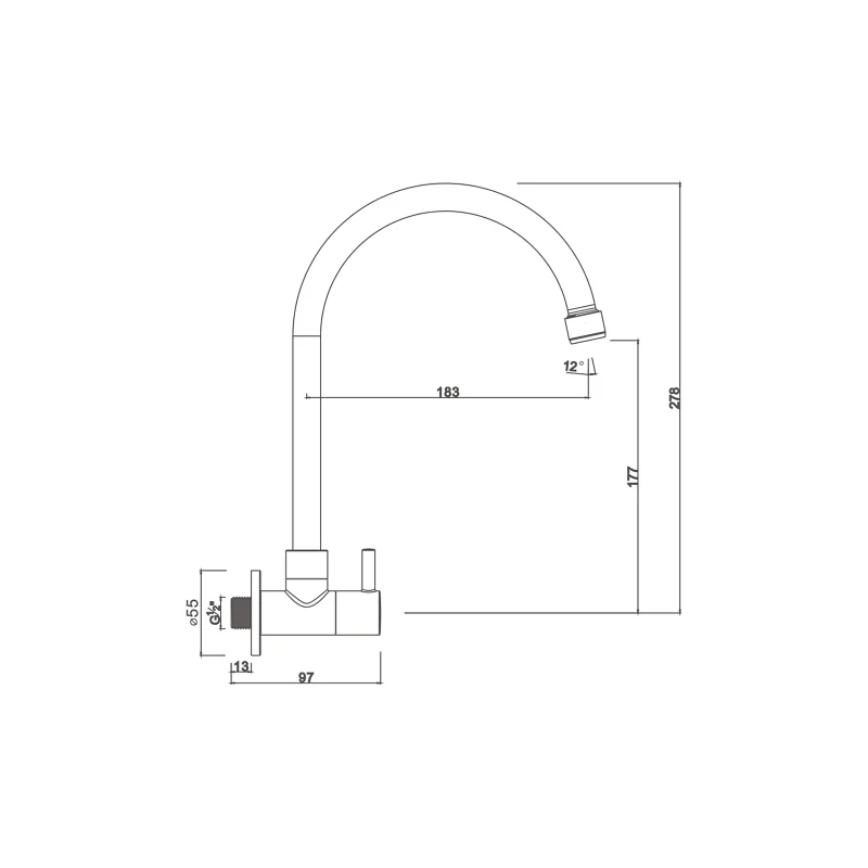 Cramic cartridge tap