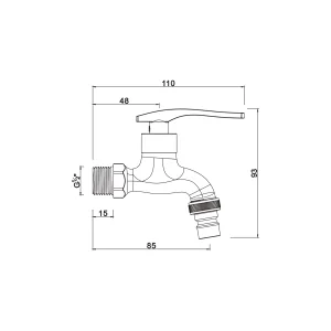 Ceramic cartridge tap